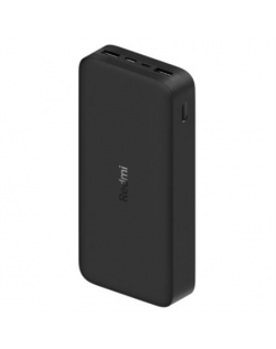 Xiaomi Redmi Fast Charge Power Bank 20000 mAh, Black, 18 W