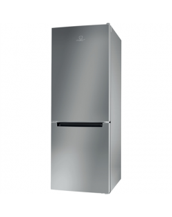 INDESIT Refrigerator LI6 S1E S Energy efficiency class F, Free standing, Combi, Height 158.8 cm, Fridge net capacity 197 L, Free