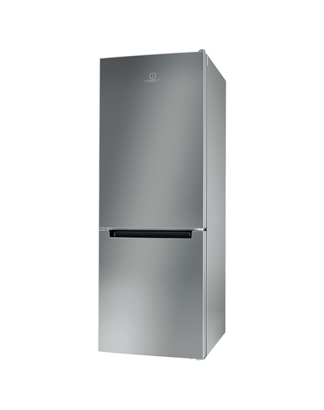 INDESIT Refrigerator LI6 S1E S Energy efficiency class F, Free standing, Combi, Height 158.8 cm, Fridge net capacity 197 L, Free