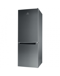 INDESIT Refrigerator LI6 S1E X Energy efficiency class F, Free standing, Combi, Height 158.8 cm, Fridge net capacity 197 L, Free