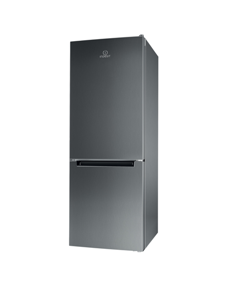 INDESIT Refrigerator LI6 S1E X Energy efficiency class F, Free standing, Combi, Height 158.8 cm, Fridge net capacity 197 L, Free