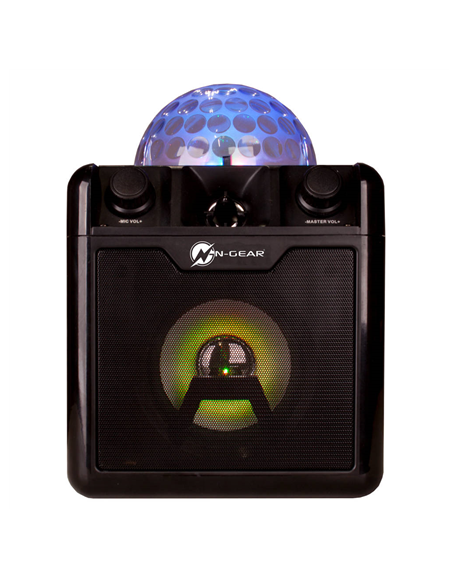 N-Gear Portable Bluetooth and Disco Karaoke Speaker The Disco Block 410 50 W, Portable, Wireless connection, Black, Bluetooth