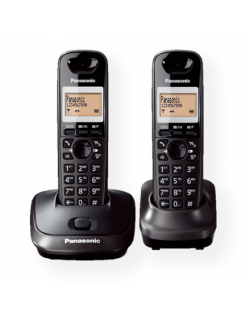 Panasonic Cordless KX-TG2512FXT Black, Caller ID, Wireless connection, Phonebook capacity 50 entries, Conference call, Built-in 