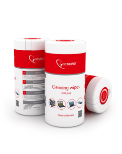 Gembird CK-WW100-01 Cleaning wipes, 100 pcs, LCD and TFT Screens