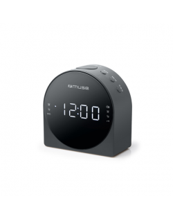 Muse Dual Alarm Clock radio PLL M-185CR AUX in,