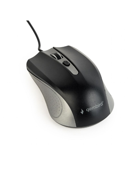 Gembird MUS-4B-01-GB Optical Mouse, Spacegrey/Black, USB