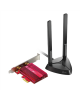 TP-LINK AX3000 Wi-Fi 6 Bluetooth 5.0 PCIe Adapter TX3000E 2.4GHz/5GHz, Antenna type 2xHigh-Gain External Antennas, 574+2402 Mbit