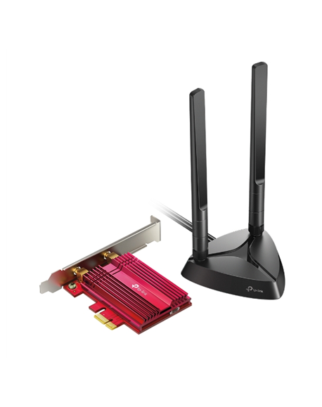 TP-LINK AX3000 Wi-Fi 6 Bluetooth 5.0 PCIe Adapter TX3000E 2.4GHz/5GHz, Antenna type 2xHigh-Gain External Antennas, 574+2402 Mbit