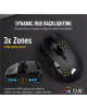 Corsair IRONCLAW RGB WIRELESS Wireless / Wired, 18000 DPI, Wireless connection, Rechargeable, Black