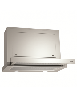 Gorenje Hood BHP623E8X Telescopic, Width 60 cm, 610 m³/h, Stainless steel, Energy efficiency class B, 71 dB, B, A, A