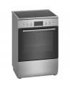 Bosch Cooker HKR39A250U Hob type Vitroceramic, Oven type Electric, Stainless steel, Width 60 cm, Electronic ignition, Grilling, LED, 66 L, Depth 60 cm