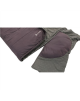 Outwell Contour Dark Purple L, Sleeping Bag - Left Zipper, 220 x 85 cm, YKK 2-way L-shape open-end with auto lock, Purple