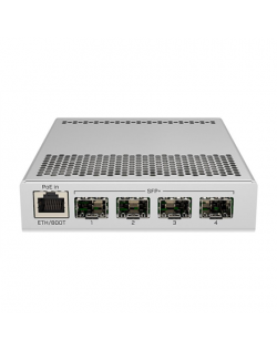 MikroTik Switch CRS305-1G-4S+IN PoE 802.3 af and PoE+ 802.3 at, Managed, Desktop, 1 Gbps (RJ-45) ports quantity 1, SFP+ ports qu