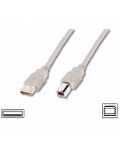 Logilink USB 2.0 connection cable USB A male, USB B male, 3 m, Black