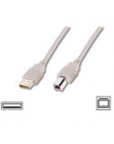 Logilink USB 2.0 connection cable USB A male, USB B male, 3 m, Black