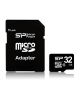 Silicon Power 32 GB, MicroSDHC, Flash memory class 10, SD adapter