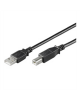 Logilink USB 2.0 connection cable USB A male, USB B male, 3 m, Black