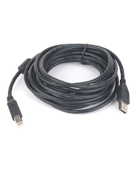 USB 2.0 A-plug B-plug 3 m (10 ft) cable with ferrite core Gembird