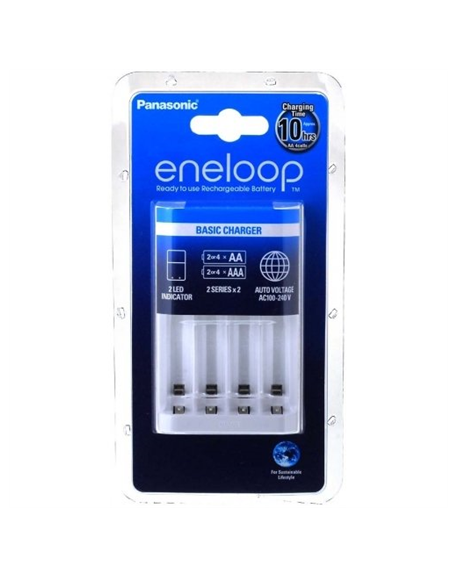 Panasonic eneloop Basic battery charger 2 or 4 AA/AAA