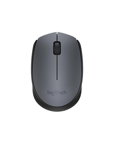 Logitech M170 Wireless Mouse, Black, Grey