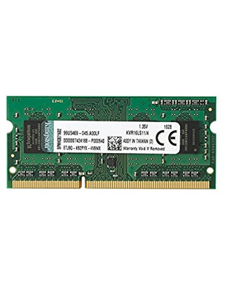 Kingston 4 GB, DDR3, 1600 MHz, Notebook, Registered No, ECC No