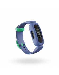 Fitbit Ace 3 Fitness tracker, OLED, Touchscreen, Waterproof, Bluetooth, Cosmic Blue/Astro Green