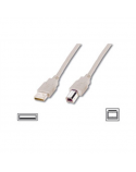 Logilink USB 2.0 connection cable USB A male, USB B male, 5 m, Grey