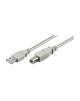 Logilink USB 2.0 connection cable USB A male, USB B male, 5 m, Grey