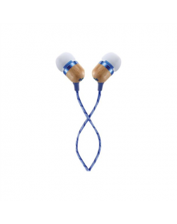 Marley Smile Jamaica Earbuds, In-Ear, Wired, Microphone, Denim