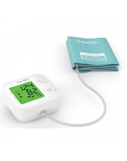 iHealth Track KN-550BT Wireless Bluetooth connection, White/Blue, Weight 438 g, Calculation of blood pressure (systolic and dias