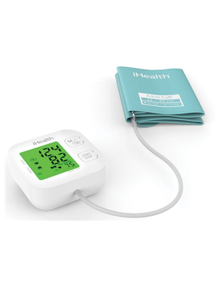 iHealth Track KN-550BT Wireless Bluetooth connection, White/Blue, Weight 438 g, Calculation of blood pressure (systolic and dias