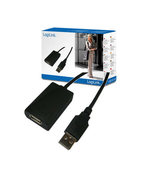 Logilink USB 2.0 repeater 5m USB A female, USB A