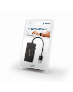 Gembird 4-port USB hub UHB-U2P4-04 Black
