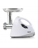 Tristar VM-4210 Meat Grinder White, 3 Stainless steel grinding plates, Aluminum grinder head, Aluminum hopper tray, Sausage stuffer, Kubbe attachment, Sausage accessory, Stainless steel blade, 550 W