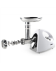 Tristar VM-4210 Meat Grinder White, 3 Stainless steel grinding plates, Aluminum grinder head, Aluminum hopper tray, Sausage stuf