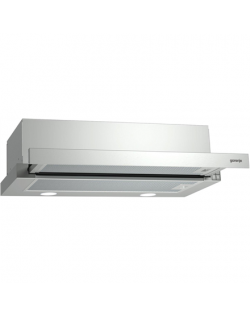 Gorenje Hood BHP523E10X Telescopic, Energy efficiency class C, Width 50 cm, 322 m³/h, Mechanical control, LED, Stainless steel