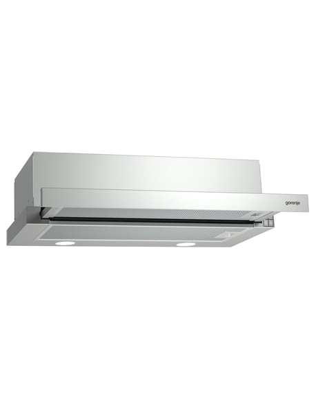 Gorenje Hood BHP523E10X Telescopic, Energy efficiency class C, Width 50 cm, 322 m³/h, Mechanical control, LED, Stainless steel