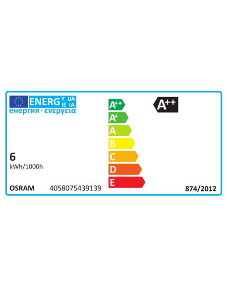 Osram Parathom Retrofit Classic B 60 E14, 6 W, Warm White, 60 W, 6kWh/1000h, 806 lm