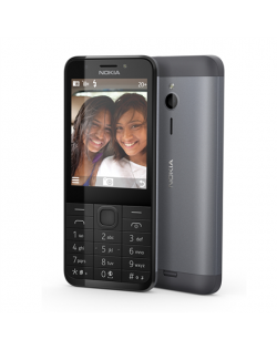 Nokia 230 Dark Silver, 2.8 ", TFT, 240 x 320 pixels, 16 MB, Dual SIM, Mini-SIM, Bluetooth, 3.0, USB version microUSB 1.1, Built-