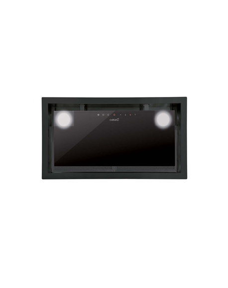 CATA Hood GC DUAL A 45 XGBK/D Canopy, Energy efficiency class A, Width 45 cm, 820 m³/h, Touch control, LED, Black glass