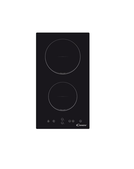 Candy Domino CDH 30 Vitroceramic, Number of burners/cooking zones 2, Black, Display, Timer