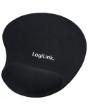Mousepad with Gel Wrist Rest Support, Logilink ID0027 Black