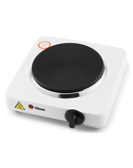 Tristar Free standing table hob KP-6185 Number of burners/cooking zones 1, Rotary, Black, White, Hot plate, Electric