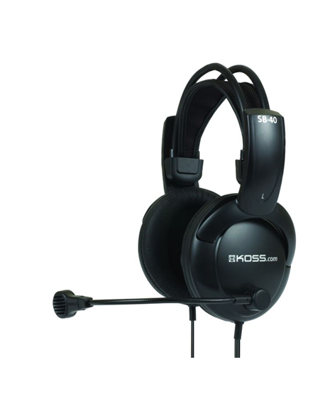 Koss Headphones SB40 Headband/On-Ear, 3.5mm (1/8 inch), Microphone, Black,
