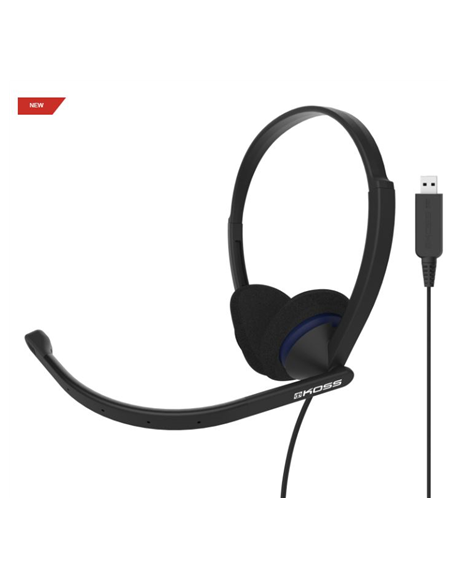 Koss Headphones CS200 USB Headband/On-Ear, USB, Microphone, Black,