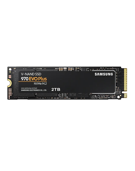 Samsung 970 Evo Plus 2000 GB, SSD interface M.2 NVME, Write speed 3300 MB/s, Read speed 3500 MB/s