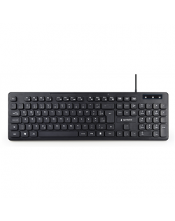 Gembird Multimedia Keyboard KB-MCH-04 USB Keyboard, Wired, US, Black