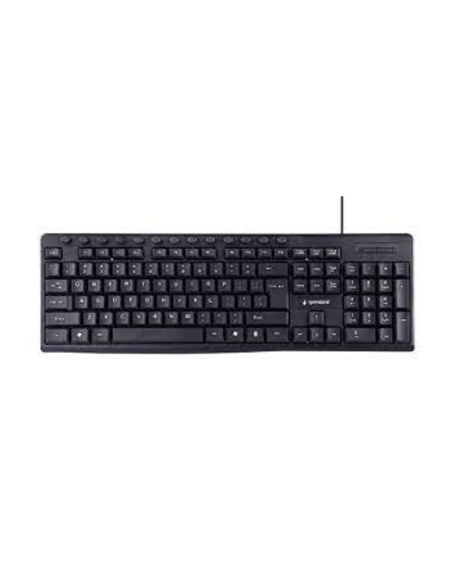 Gembird Multimedia Keyboard KB-UM-107 USB Keyboard, Wired, US, Black