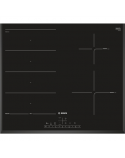Bosch hob PXE651FC1E Induction, Number of burners/cooking zones 4, Direct touch, Timer, Black, Display