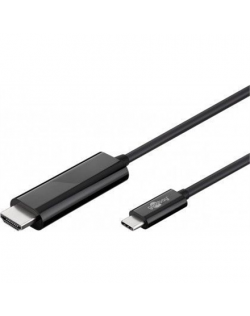 Goobay USB-C HDMI adapter cable (4k 60 Hz) HDMI adapter, 1.8 m, Black